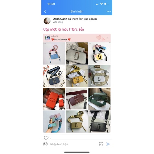 Túi đeo chéo Mi Jiii nhiều màu