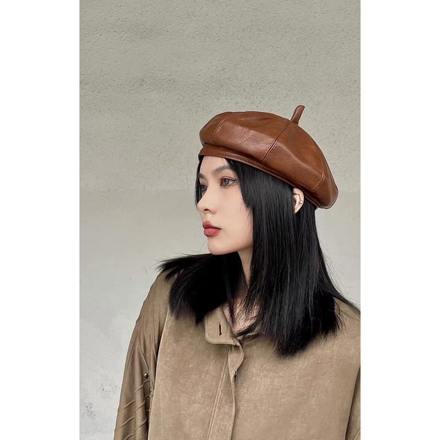 Mũ nồi da trơn cao cấp phong cách Hàn Quốc M231*