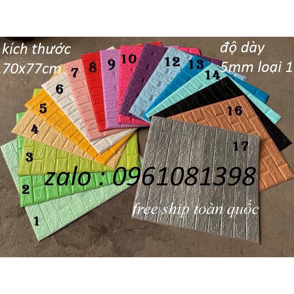 MIẾNG XỐP DÁN TƯỜNG GIẢ GẠCH 70 * 77cm GIÁ RẺ | BigBuy360 - bigbuy360.vn