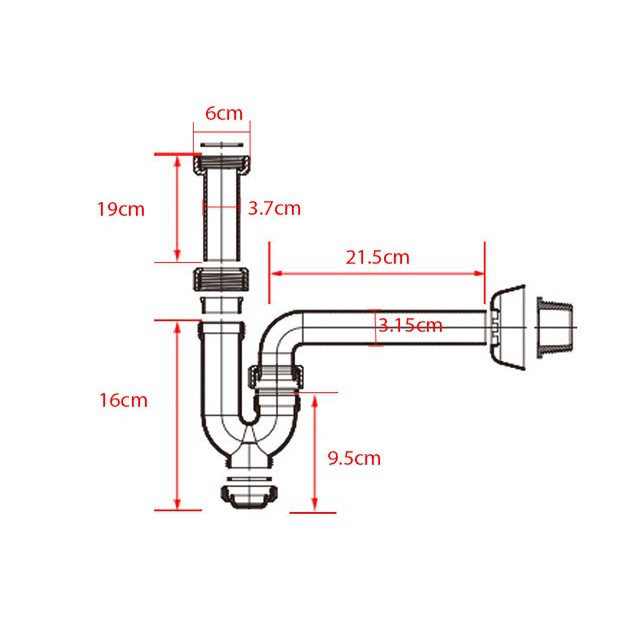 BỘ XI PHÔNG VÀ ỐNG XẢ CHẬU LAVABO