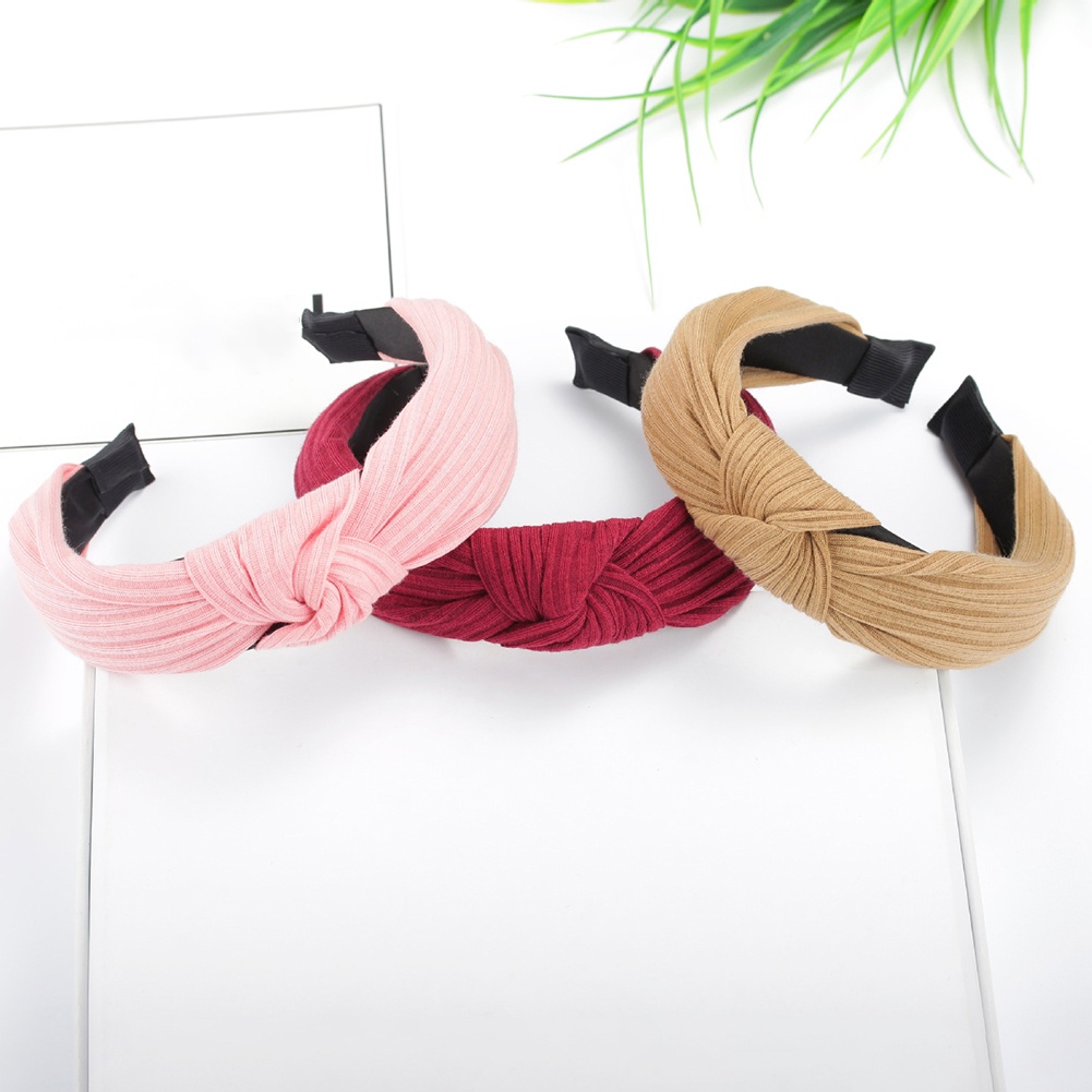 Cài Tóc Nữ Màu Trơn Kẻ Sọc Thời Trang