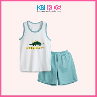 Bộ Quần Áo Ba Lỗ Trẻ Em Mã K04 Chất Cotton Thoáng Mát, Set Đồ Bé Trai Bé Gái Phong Cách Hàn Quốc Mặc Đi Chơi