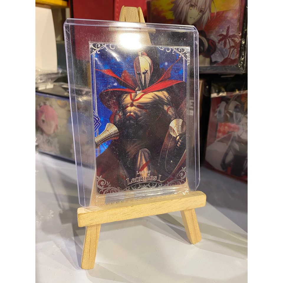 Thẻ bài bánh xốp Fate Grand Order FGO Leonidas I - Tặng bọc bài nhựa bảo quản