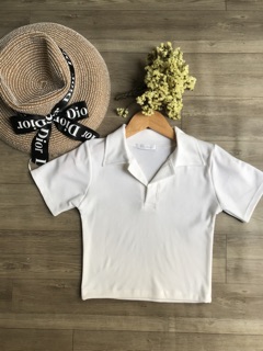 Áo croptop trụ POLO chất thun TC (a4)