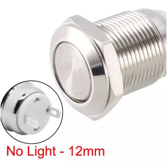 Công tắc inox chống nước 12mm không đèn