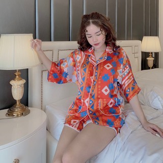 Bộ Đồ Pijama Lụa Cộc Đùi 💖HÀNG SIÊU XINH💖