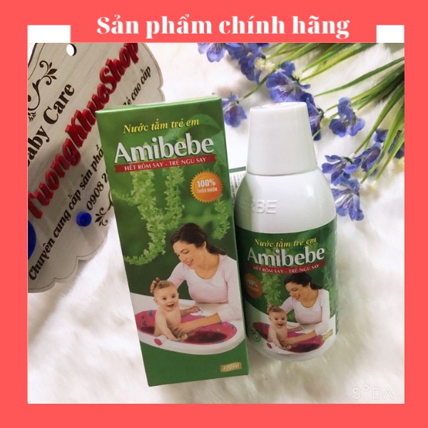 Nước tắm thảo dược cho bé Amibebe 250ml