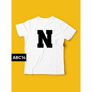 Áo thun bảng chữ cái/ In tên trên áo/ Thiết kế áo nhóm lớp theo yêu cầu