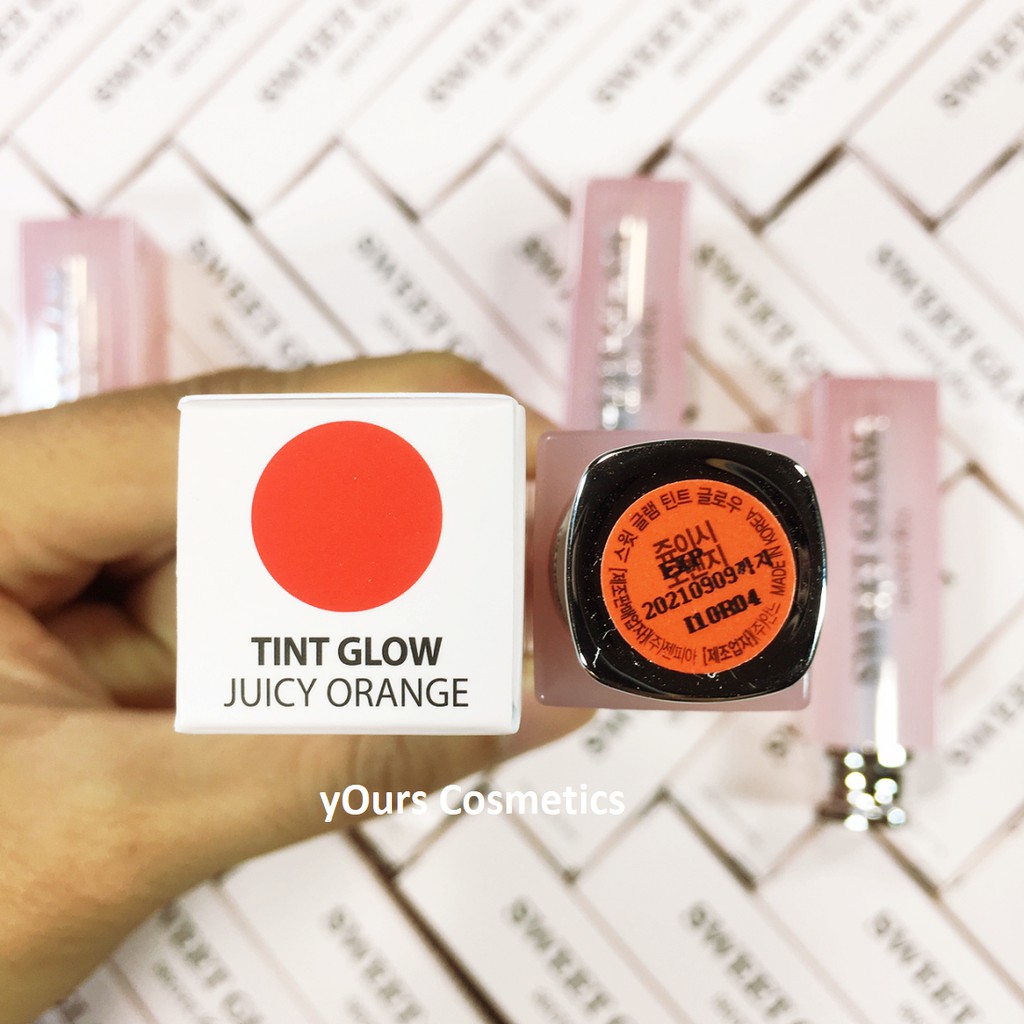 [Đại Lý Chính Thức] Chí Son Dưỡng Sweet Glam Tint Glow Secret Key Màu Cam Juicy Orange - Secret Key Juicy Orange