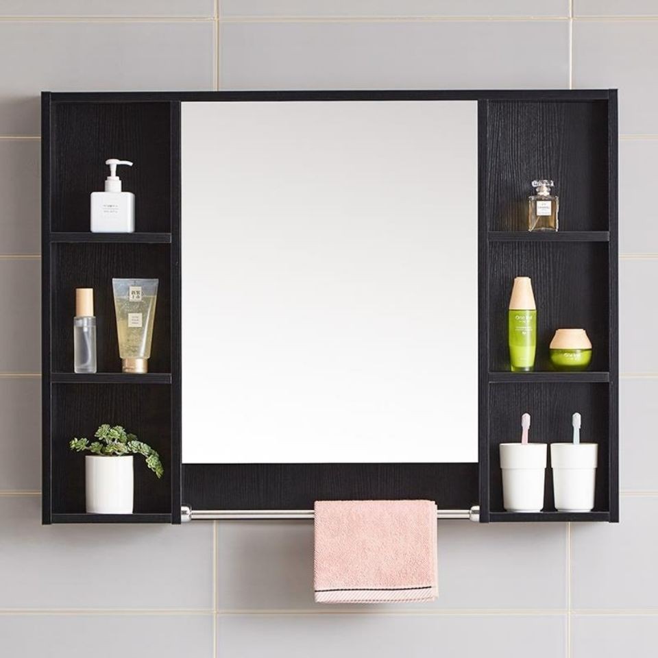 Tủ gương phòng tắm bằng gỗ nguyên khối hiện đại và đơn giản, treo tường không thấm nước thân thiện với môi trường Kệ | BigBuy360 - bigbuy360.vn