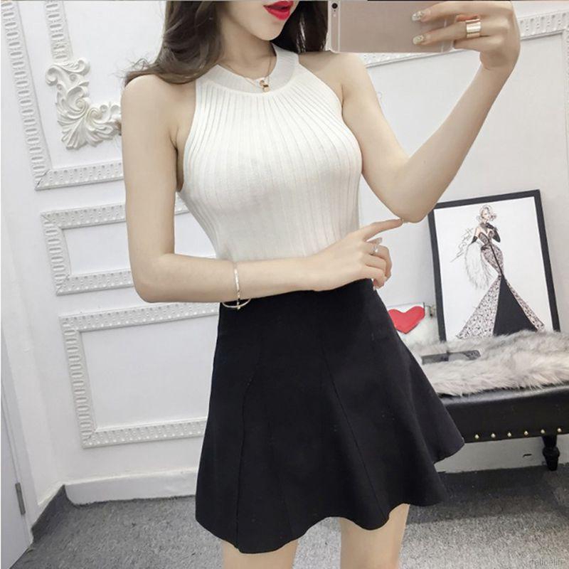 Áo len dệt kim phong cách đơn giản và thanh lịch cho phái nữ