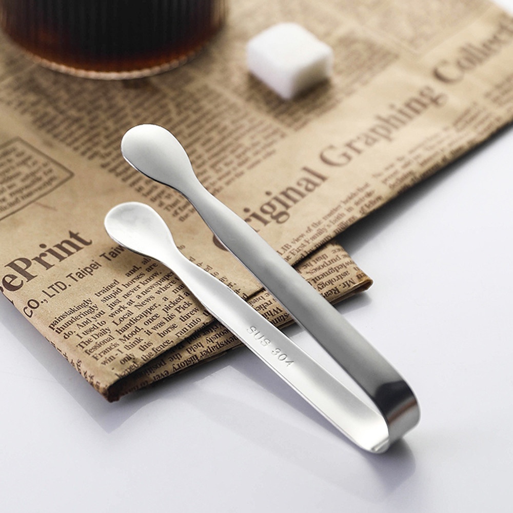 1 Kẹp gắp đá bằng thép không gỉ chống bỏng tiện dụng cho nhà bếp