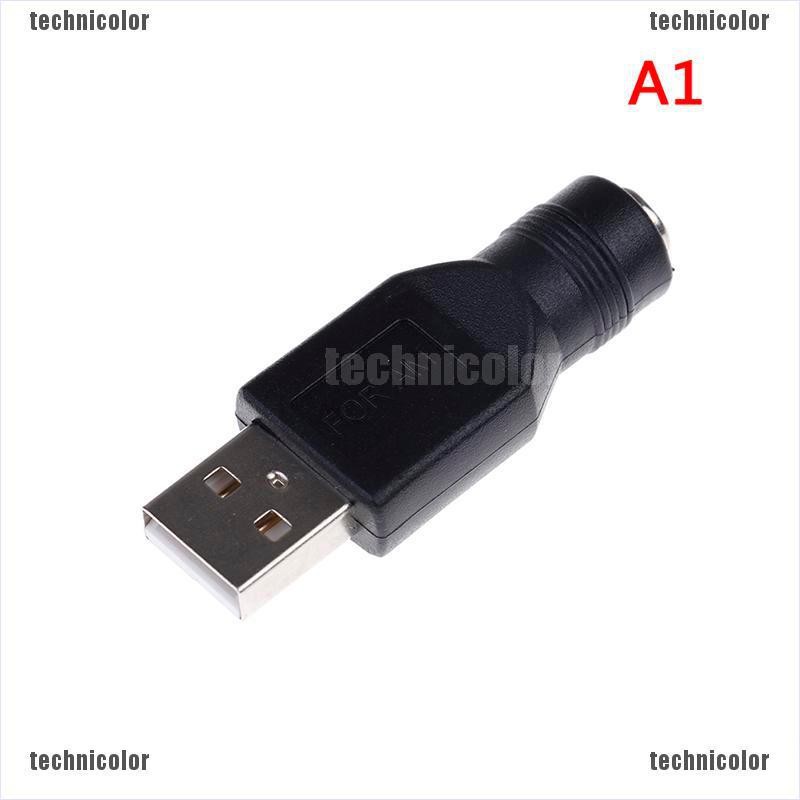 Đầu nối chuyển đổi 5V 5.5x2.1mm dc usb 2.0 đầu đực / cái thích hợp cho laptop