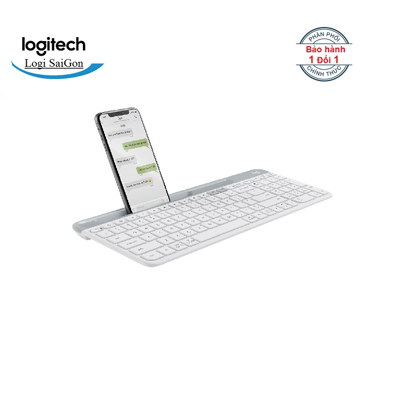 : Bàn phím không dây bluetooth Logitech K580 Slim Multi device - Kết nối đa thiết bị, bluetooth, USB Unifying.
