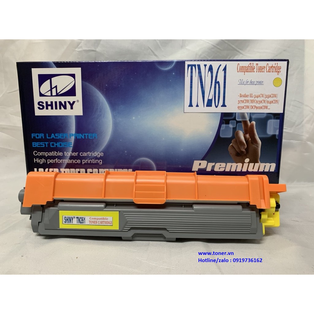 Hộp mực Brother TN261 dùng cho máy in màu Brother HL3150/3170/MFC9140/9330... hiệu SHINY
