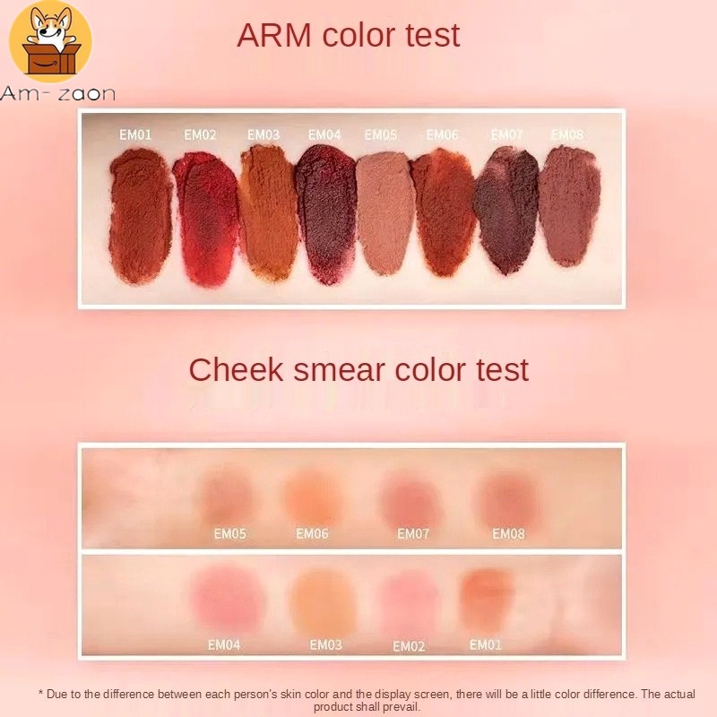 Son Môi Kiêm Má Hồng 8 Màu Sắc Tự Nhiên Tùy Chọn Dễ Lên Màu Lâu Trôi