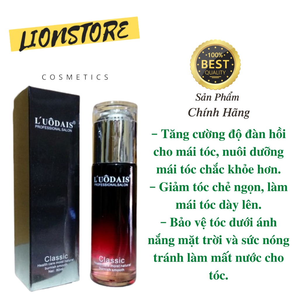 Tinh dầu dưỡng tóc tốt nhất thơm lâu dành cho tóc uốn L'UÔDAIS CLASSIC 80ml