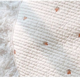 Thảm cotton tròn handmade chống trượt hàn quốc cho bé tập bò