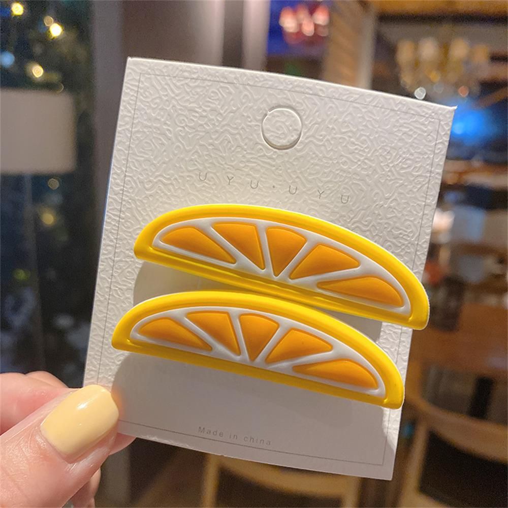 Kẹp tóc hình củ quả nhiều màu sắc độc đáo dễ thương cho bé