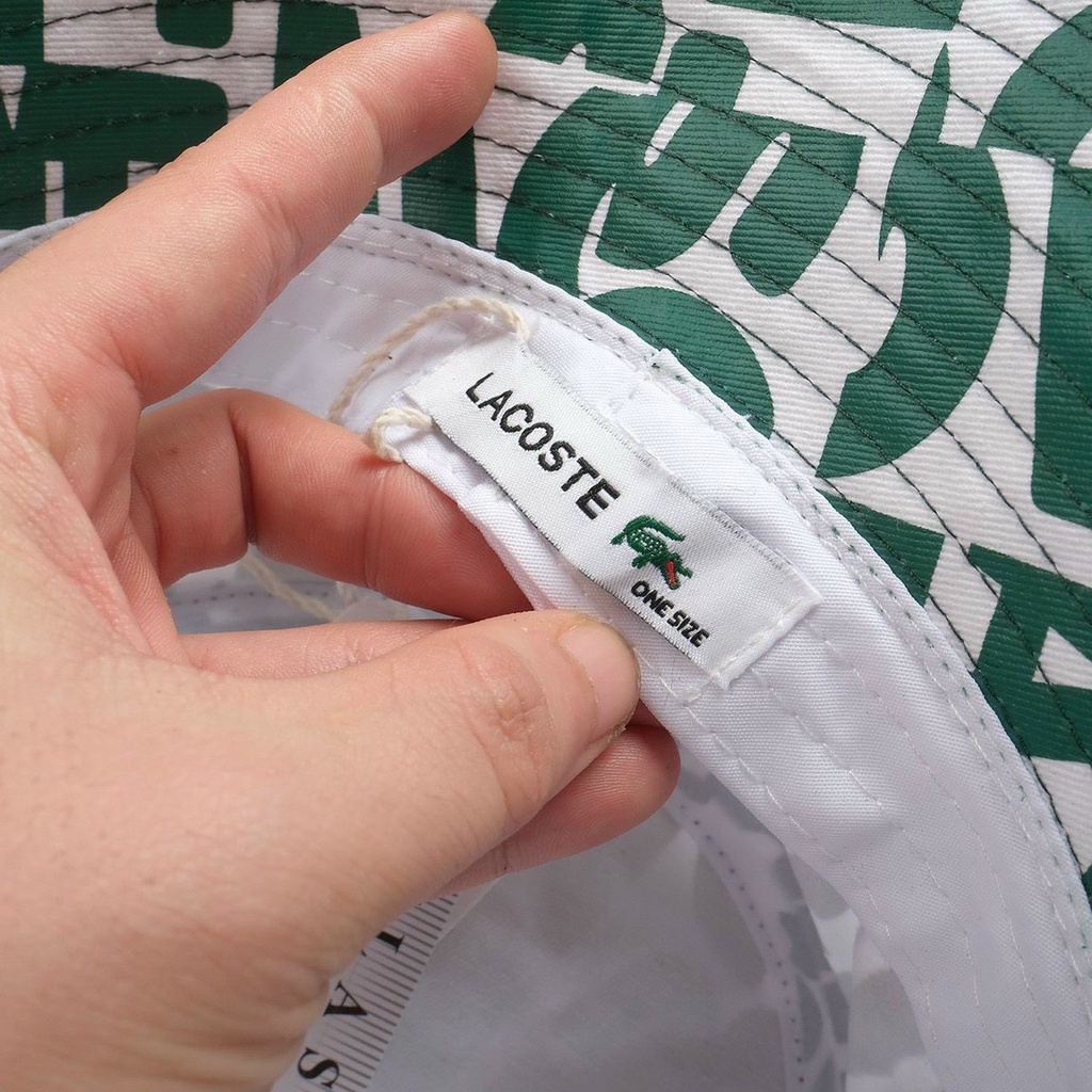 Mũ Bucket La.cos.te Chất Vải Kaki Cao Cấp, Hàng VNXK