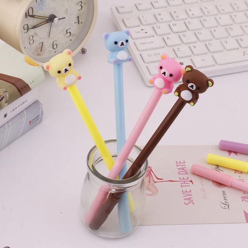 Bút Mực Gel Ngòi 0.5mm Màu Kẹo Ngọt In Họa Tiết Động Vật Hoạt Hình Dễ Thương Cho Bé