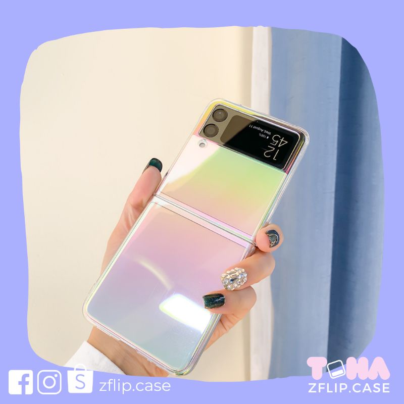 [HOT DEAL] Ốp lưng Samsung Z Flip 3 / Z Flip 4 Ombre ánh tím ảnh thật Z Flip3 / ZFlip3 / Z Flip4/ ZFlip4