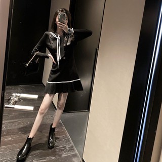 Đầm Thủy Thủ Ôm Dáng Đuôi Cá Đen