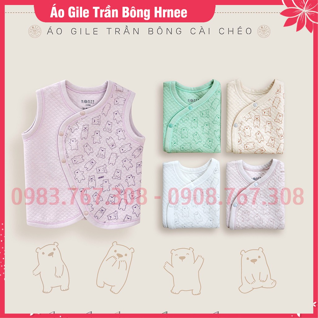 Áo Gile Trần Bông HRNEE Mẫu Mới Xinh Xắn