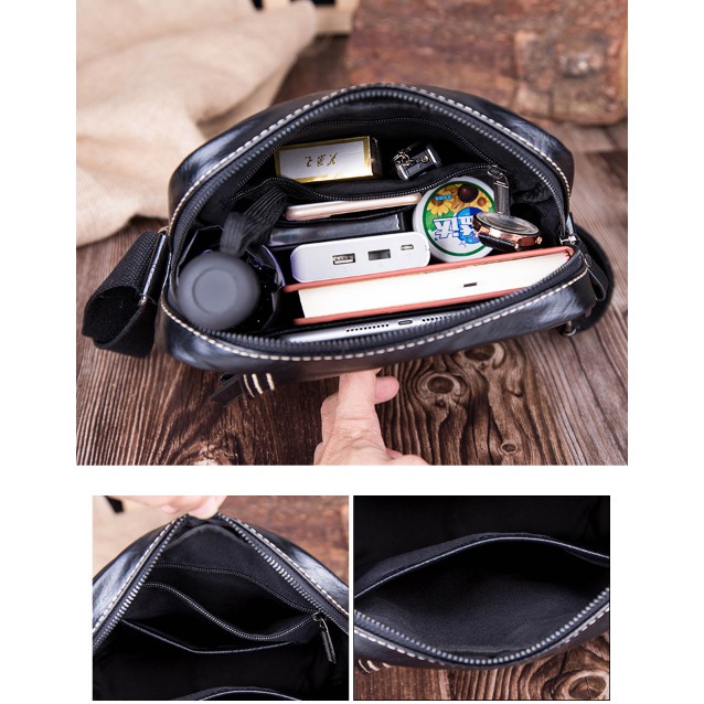 Túi đeo chéo Nam 💖 HÀNG MỚI-XU HƯỚNG 2020 💖 [ FREESHIP] Túi Đeo Chéo Unisex chất da chống nổ, bong da | BigBuy360 - bigbuy360.vn