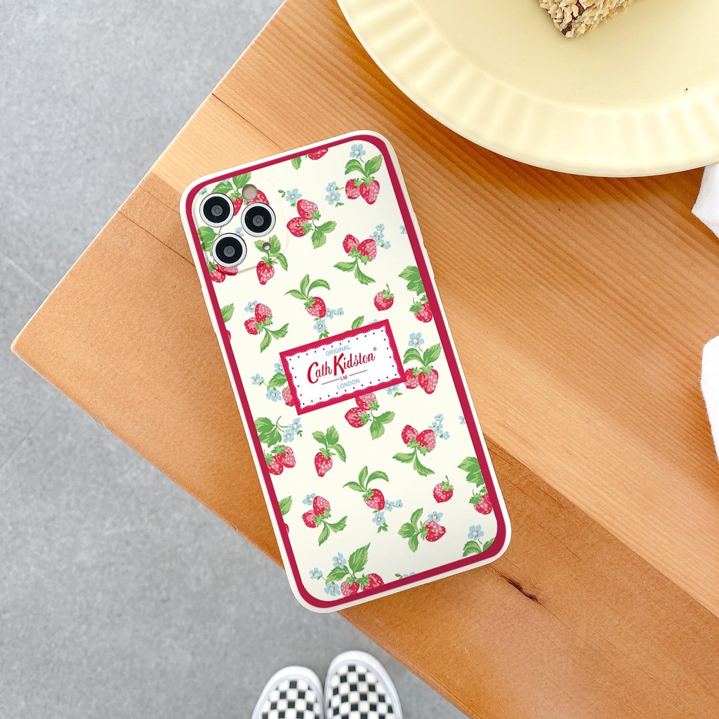Ốp lưng iphone Hoa Dâu ốp dẻo iphone 6/6plus/7/7plus/8/8plus/x/xr/xs/11/12/13/14pro/max/promax tr430