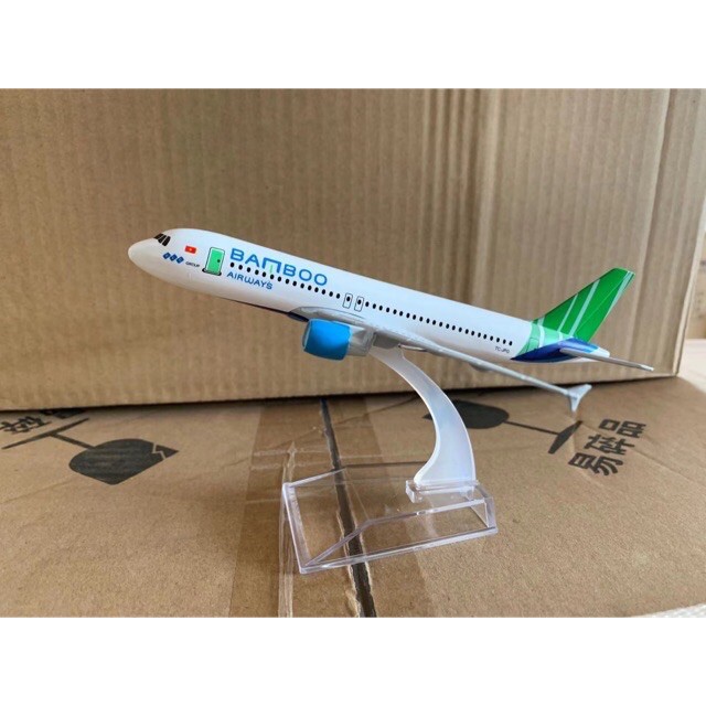 Mô hình máy bay Bamboo Airways a320 16cm