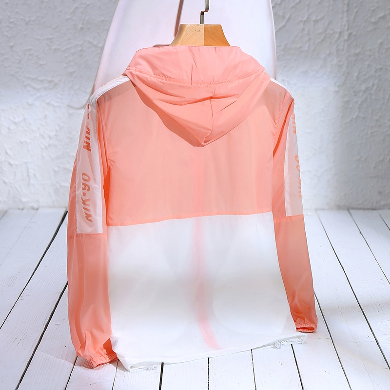 Áo khoác thể thao Nike mỏng có nón trùm bằng vải khô nhanh cho nữ