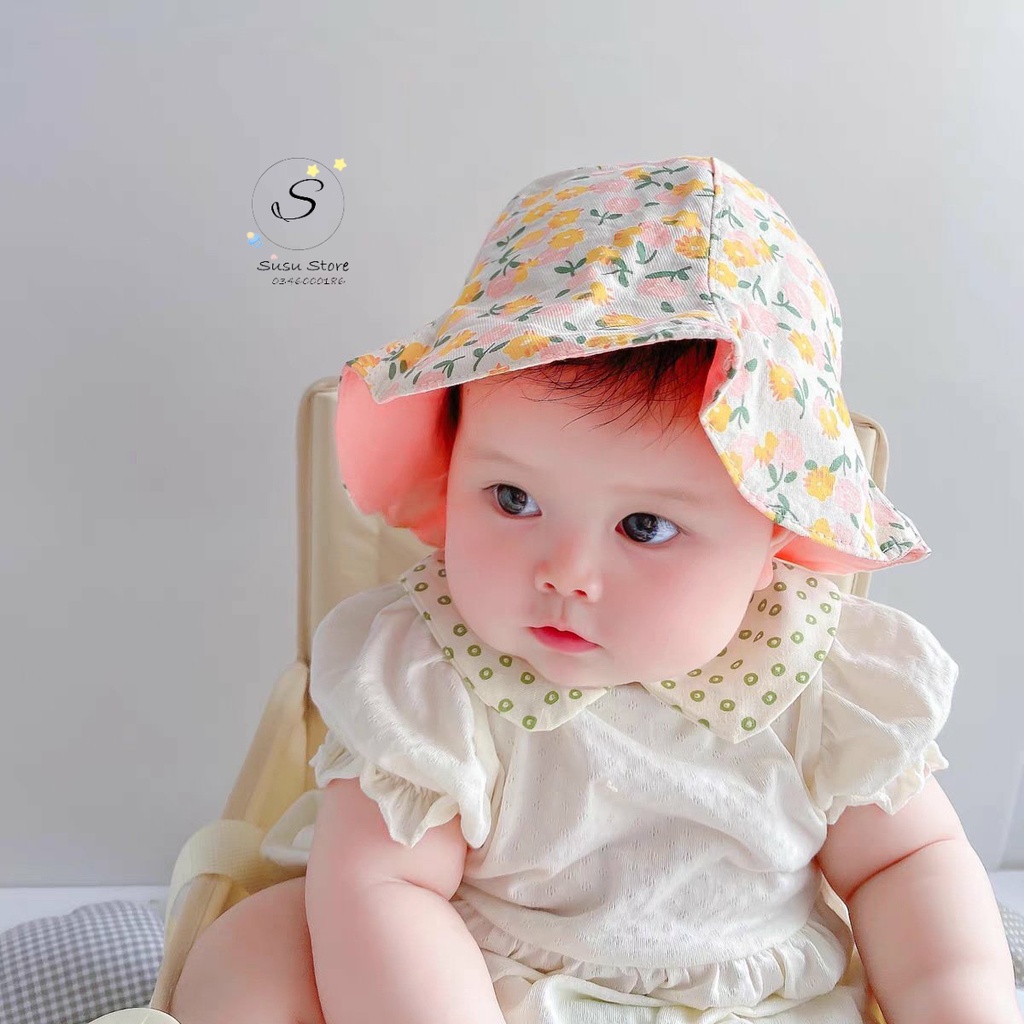 Mup 156 : Mũ vành 2 mặt cho bé ( vòng đầu từ 44-50cm)