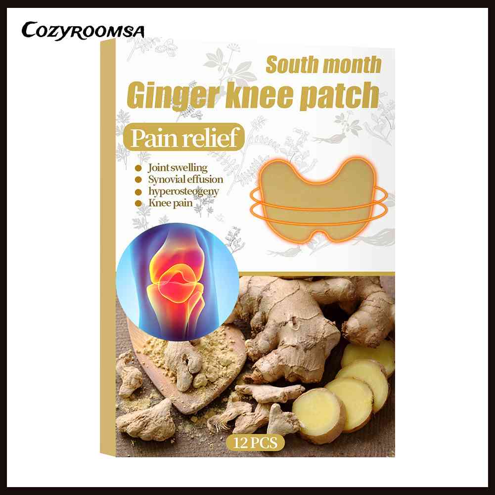 Hộp 12 Miếng Dán Thạch Cao Gừng Giảm Đau Hiệu Quả