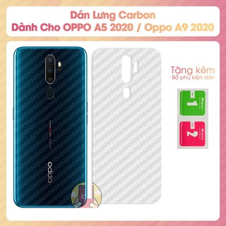 Miếng dán lưng sợi carbon cho oppo a5 2020 / a9 2020