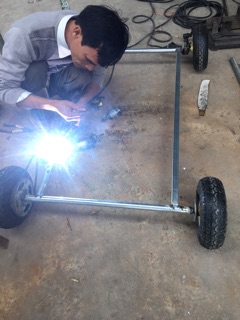 Bánh xe Điện tự chế