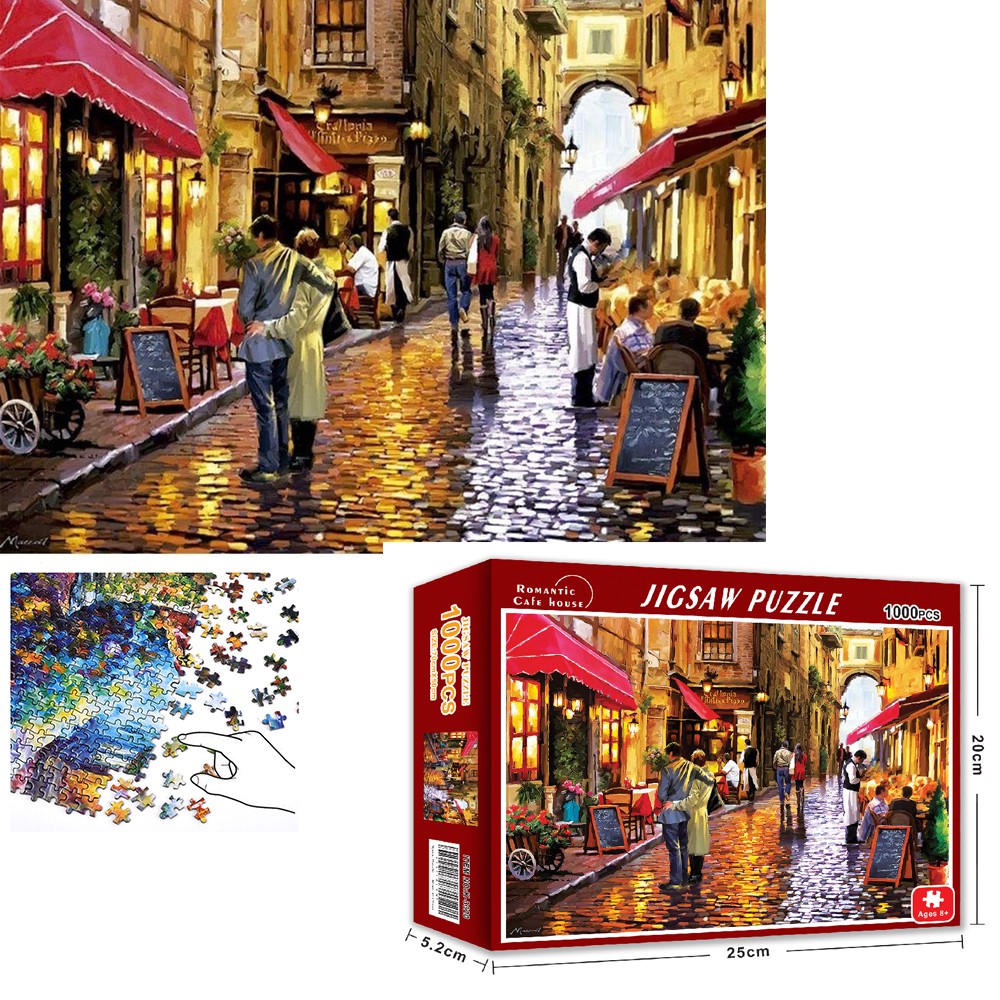 Bộ Tranh Ghép Xếp Hình 1000 Pcs Jigsaw Puzzle Tranh Ghép (70*50cm) Thú Vị Cao Cấp Nhiều Loại