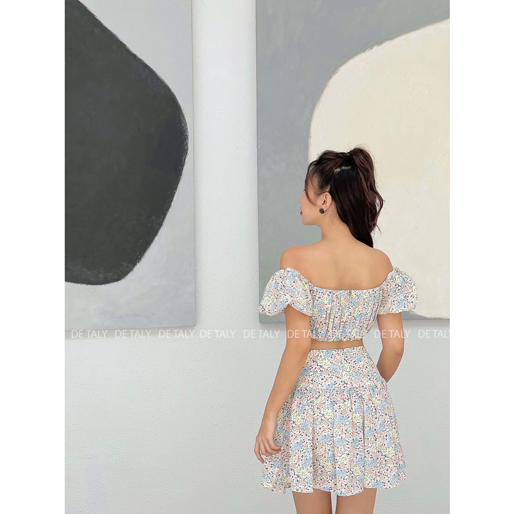 DETALY - Set áo và chân váy Tess hoa - S26111