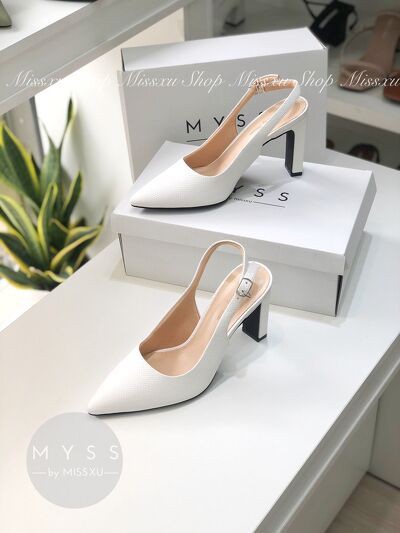 Giày nữ mũi nhọn quai sau 7 cm thời trang  MYSS - CG171
