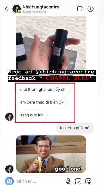 Nước Hoa mini 20ml CHANEL BLEU (Nam) | Thế Giới Skin Care