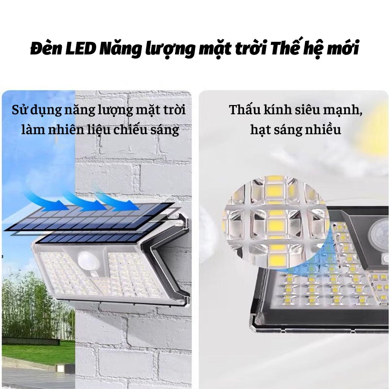 Đèn Năng Lượng Mặt Trời Sân Vườn Đèn Led Cảm Biến Chuyển Động Đèn Thông Minh KHO GIA DỤNG TRẦN PHÚ