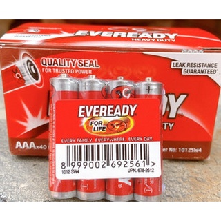 Combo 4 vỉ pin eveready hd 1012 sw4 aaa