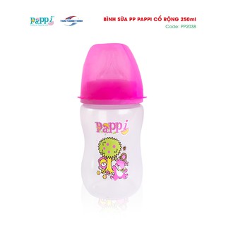 Bình sữa cổ rộng Pappi Thái Lan 250ml