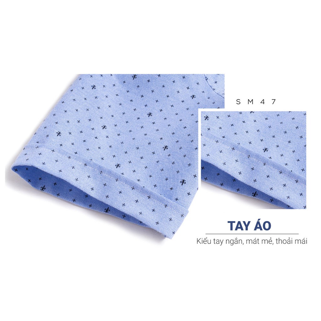 [Mã FAMALLT5 giảm 15% đơn 150K] Áo Sơ Mi Nam Ngắn Tay Hoạ Tiết Phong Cách Công Sở VICERO | BigBuy360 - bigbuy360.vn