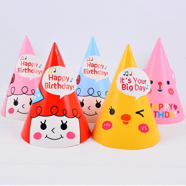Mũ trang trí sinh nhật, thôi nôi cho bé trai, bé gái nhiều mẫu đẹp rẻ, Yến Nhi Shop