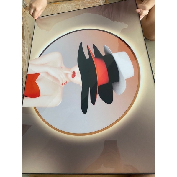 Tranh Treo Tường Cô Gái Nghệ Thuật Treo SPA/ Nail / Cửa Hàng Tráng gương Phòng Khách/ Ngủ/ Phòng ăn/ Nhà Hàng Khách Sạn