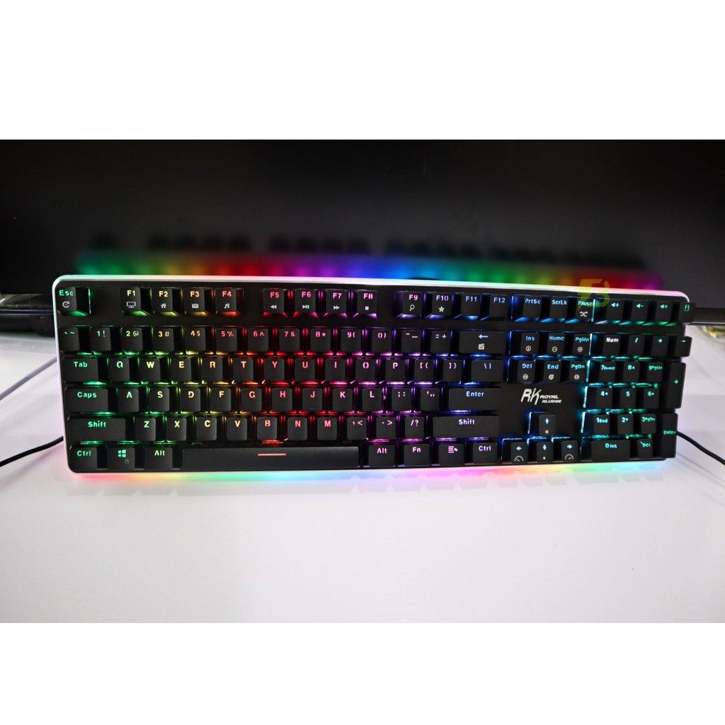 ✉☽ROYAL KLUDGE RK918 | Bàn phím cơ chuyên game LED RGB và viền sinh động Full size 108