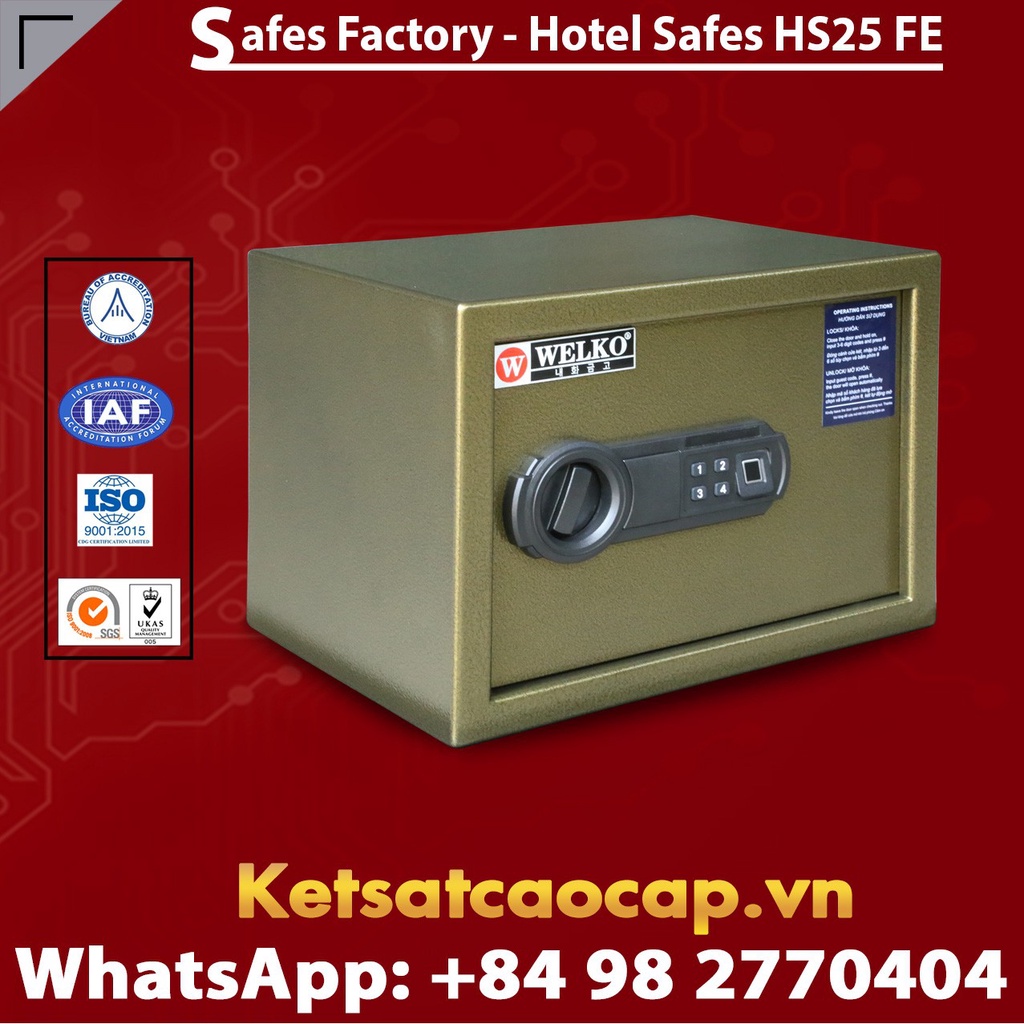 Két Sắt Khách Sạn Hotel Safes WELKO HS25 FE