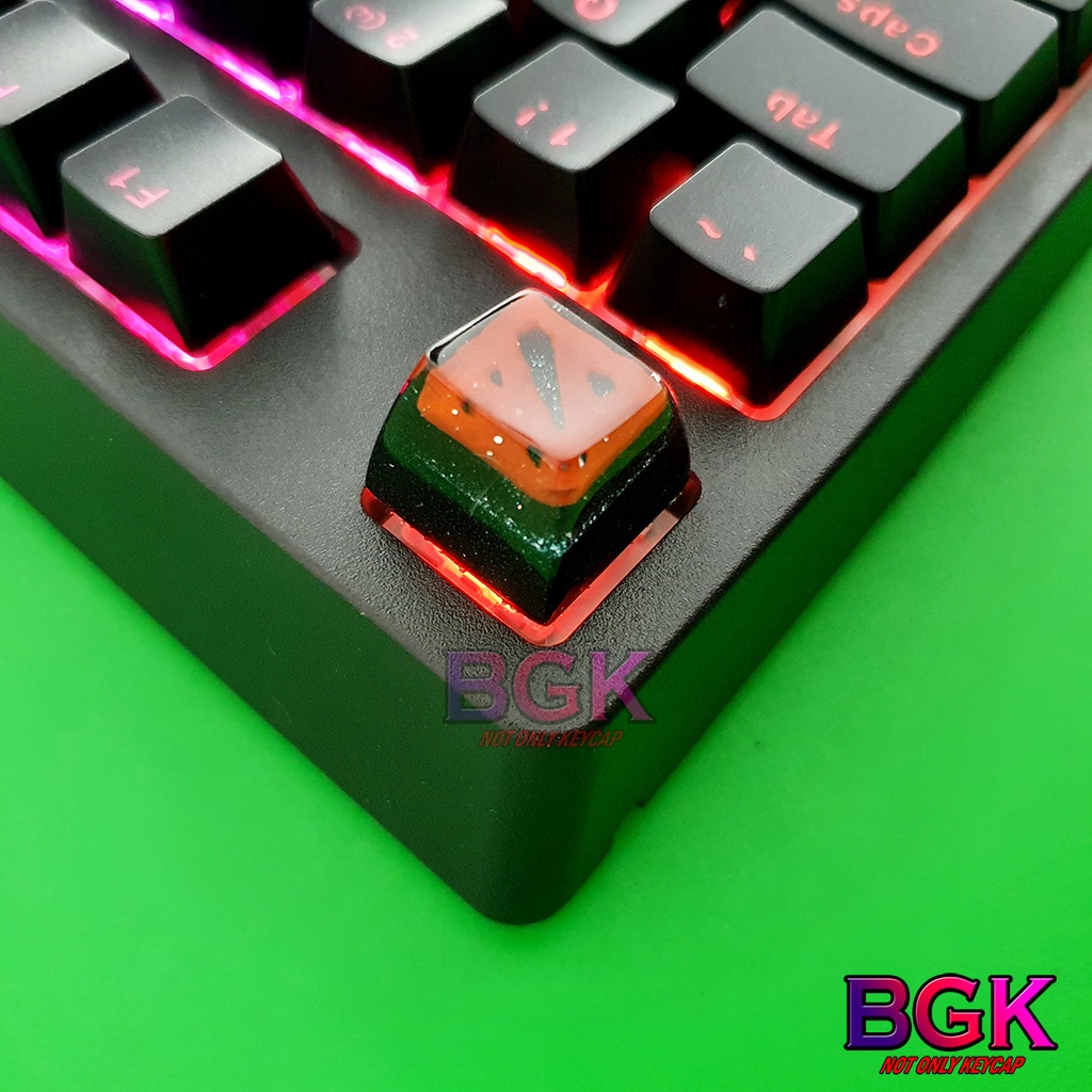 Keycap Lẻ hình LOGO DOTA 2 SA profile ( keycap resin độc lạ )( Keycap Artisan )