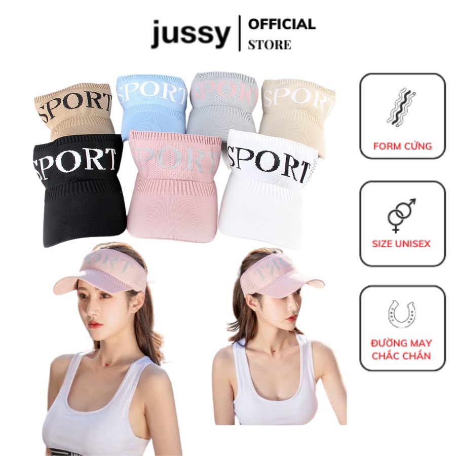 Mũ Lưỡi Trai Thể Thao Nửa Đầu Sport Jussy Official Kiểu Dáng Nón Nửa Đầu Unisex Chất Vải Len Co Dãn Nhiều Màu Hot